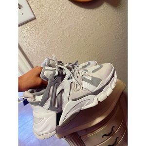 Ash Women's White and Gray Sneakers